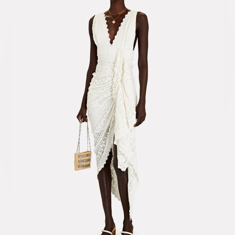 Just Be Queen Tulum Crochet Midi Dress,       Size XS